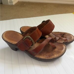 Born Tan Leather Women's Sandals